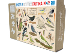 Puzzle bois 100 pièces - Les oiseaux du jardin