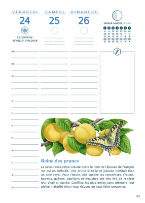 Agenda de la nature au jardin 2026