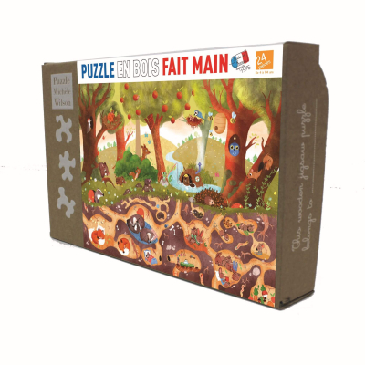 Puzzle bois 24 pièces - Terriers