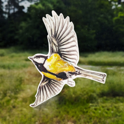 Anti-collisions électrostatiques Oiseaux des jardins - Lot de 4