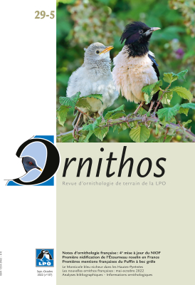 Ornithos N°29/5, Septembre-Octobre 2022