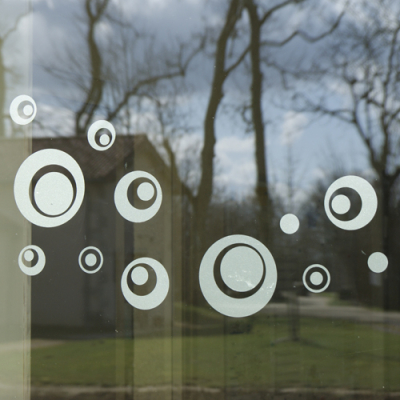 Stickers LPO anticollisions Billes & Bulles - 2 planches