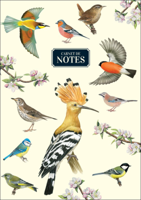 Carnet de notes A5 - Oiseaux des jardins