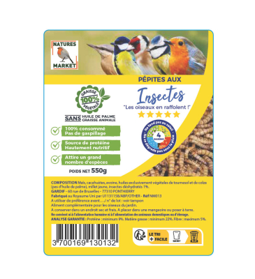 Pépites aux insectes