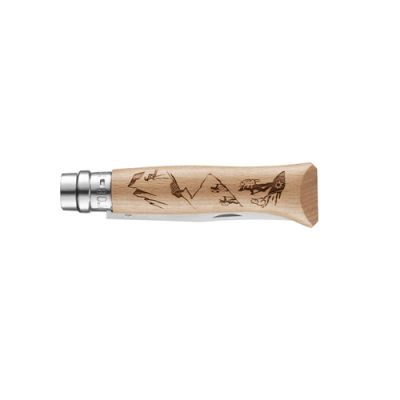 Couteau Opinel N°08 Gravure Rando