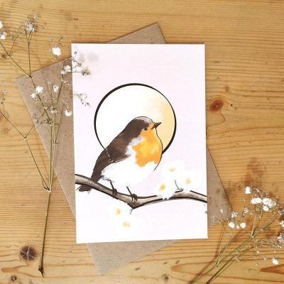 Carte postale Rougegorge