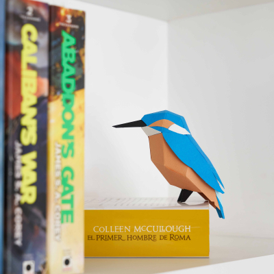 Origami Martin-pêcheur 3D en papier, DIY