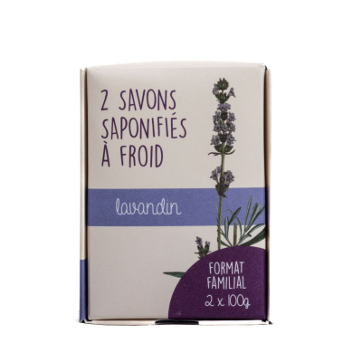 Lot de 2 savons bio Lavandin