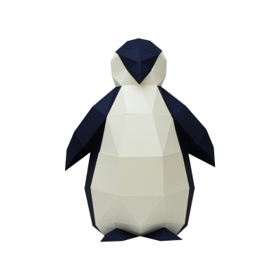 Origami Petit Pingouin 3D en papier, DIY
