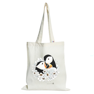 Tote bag LPO - Duo Macareux moines