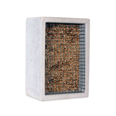 Ruche à insectes encastrable Schwegler avec roseau