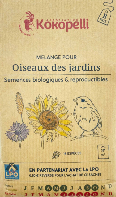 Graines de fleurs bio à semer pour Oiseaux des jardins
