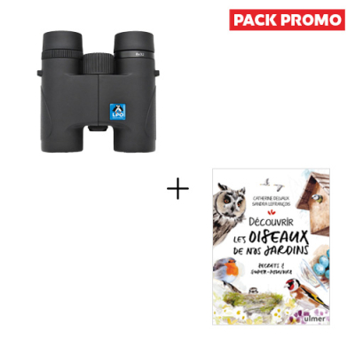 Jumelles LPO Calao 8x32 + Découvrir les oiseaux de nos jardins
