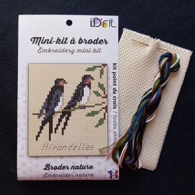 Kit broderie Hirondelles
