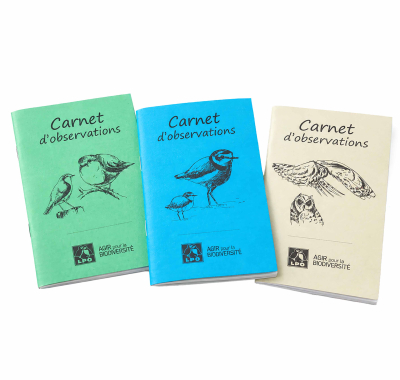 Carnets d'observations LPO, lot de 3