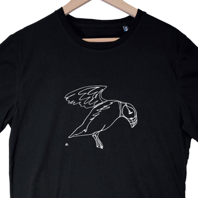 Tee-shirt LPO noir Macareux XXL