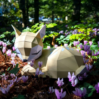 Origami Faon 3D en papier, DIY