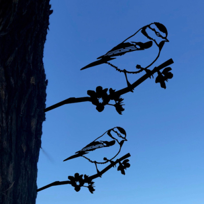 Mésange bleue en métal Metalbird