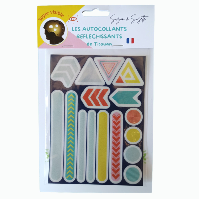 Stickers autocollants réfléchissants vélo - Géo