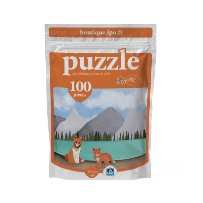 Puzzle 100 pièces - L'éveil des renards