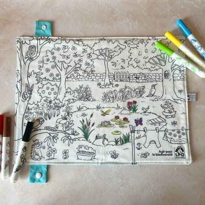 Set de table à colorier réutilisable - La mare