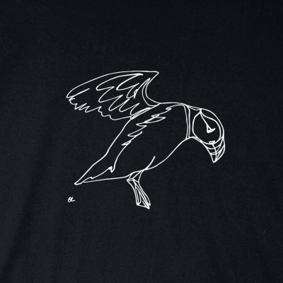 Tee-shirt LPO noir Macareux XXL