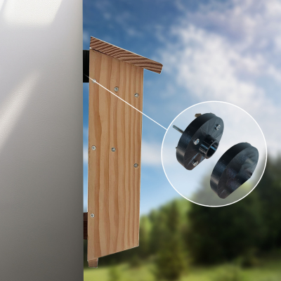 Clips Universel LPO à visser Male et Femelle - Gris