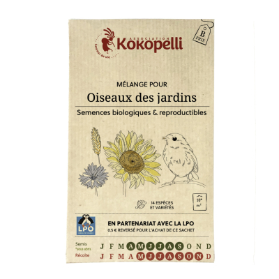 Graines de fleurs bio à semer pour Oiseaux des jardins