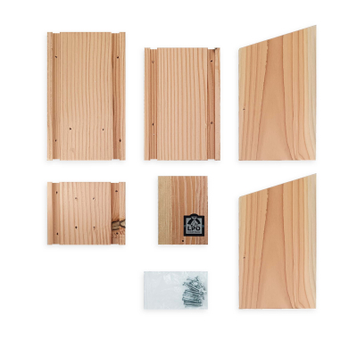 Kit nichoir LPO Rougegorge semi-ouvert