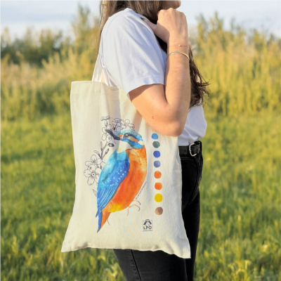 Tote bag LPO - Martin pêcheur