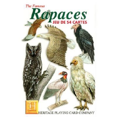 Jeu de 54 cartes rapaces