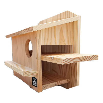 Gîte à écureuil LPO double entrée