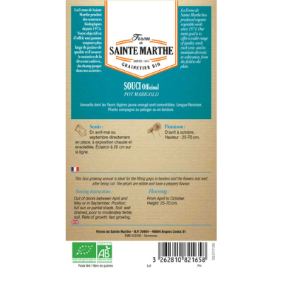 Graines Bio Souci officinal