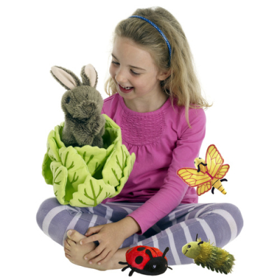 Marionnette Lapin dans une laitue