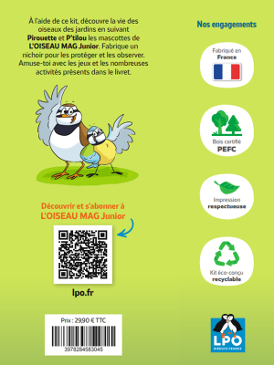 Kit LPO Junior Les oiseaux des jardins