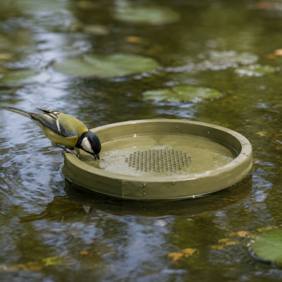 Abreuvoir flottant LPO pour oiseaux des jardins