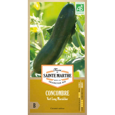 Graines Bio Concombre Vert Long Maraicher