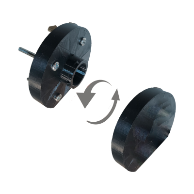 Clips Universel LPO à visser Male et Femelle - Gris