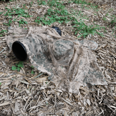 Écharpe filet Camo beige