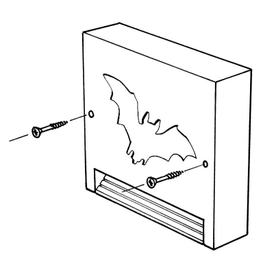 Gîte encastrable à chauve-souris Schwegler 1FE