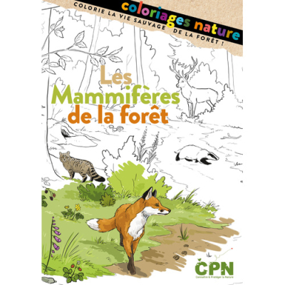 Cahier de coloriages Les mammifères de la forêt