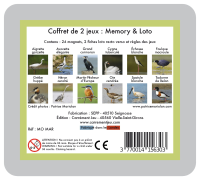 Memolo XL - 12 oiseaux des marais