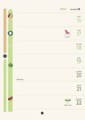 L'agenda du jardinier Bio 2026