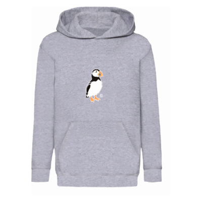 Sweat capuche LPO gris Macareux L
