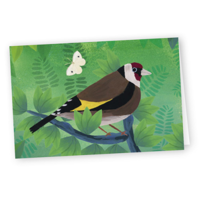 Carte postale Birdie Memory Chardonneret élégant