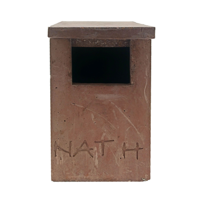 Nichoir à rougequeue semi-ouvert en béton de bois