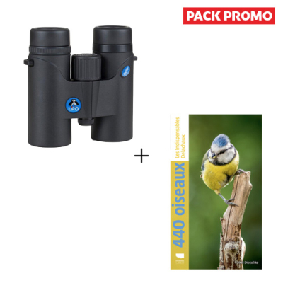 Jumelles LPO Arctica 8x32 + Guide 440 oiseaux