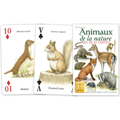 Jeu de 54 cartes animaux de la Nature