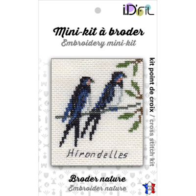 Kit broderie Hirondelles