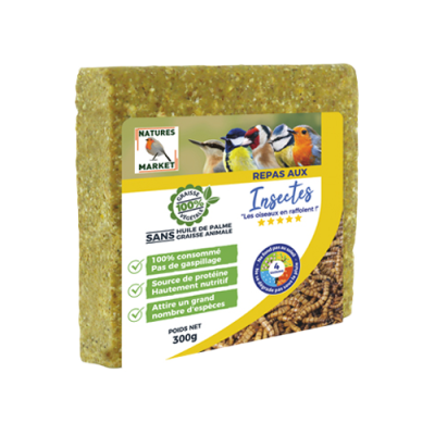 Pain de graisse insectes - 300g